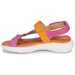 Chaussures Femme Sandales et Nu-pieds Geox D SPHERICA EC5 E Rose / Orange -Sandales Soldes Boutique 21201187 500 D