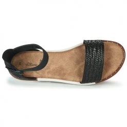 Chaussures Femme Sandales et Nu-pieds S.Oliver 28102 Noir -Sandales Soldes Boutique 21206529 500 F