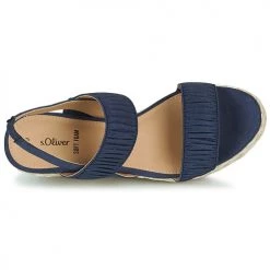 Chaussures Femme Sandales et Nu-pieds S.Oliver 28300 Marine -Sandales Soldes Boutique 21206543 500 F