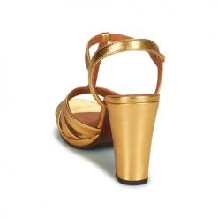 Chaussures Femme Sandales et Nu-pieds Chie Mihara ATIEL Doré -Sandales Soldes Boutique 21246802 500 E