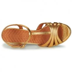 Chaussures Femme Sandales et Nu-pieds Chie Mihara ATIEL Doré -Sandales Soldes Boutique 21246802 500 F