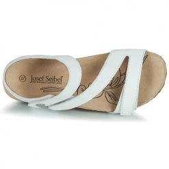 Chaussures Femme Sandales et Nu-pieds Josef Seibel TONGA 25 Blanc -Sandales Soldes Boutique 21255562 500 F