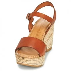 Chaussures Femme Sandales et Nu-pieds Ulanka ERA Cognac -Sandales Soldes Boutique 21256170 500 C