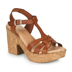 Chaussures Femme Sandales et Nu-pieds Ulanka KAROLA Cognac