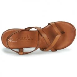 Chaussures Femme Sandales et Nu-pieds Ulanka ESTELA Cognac -Sandales Soldes Boutique 21256177 500 F
