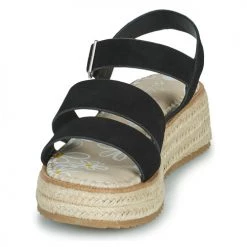 Chaussures Femme Sandales et Nu-pieds Ulanka LIAM Noir -Sandales Soldes Boutique 21256185 500 C