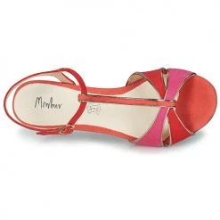 Chaussures Femme Sandales et Nu-pieds Menbur BELLADAMA Rouge -Sandales Soldes Boutique 21256328 500 F