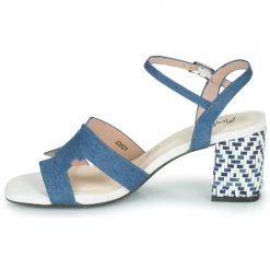 Chaussures Femme Sandales et Nu-pieds Menbur HELIO Bleu -Sandales Soldes Boutique 21256338 500 D
