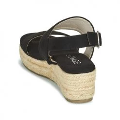 Chaussures Femme Sandales et Nu-pieds Esprit Noir -Sandales Soldes Boutique 21256361 500 E