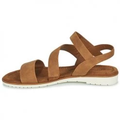 Chaussures Femme Sandales et Nu-pieds Esprit Marron -Sandales Soldes Boutique 21256368 500 D