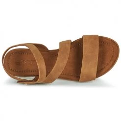 Chaussures Femme Sandales et Nu-pieds Esprit Marron -Sandales Soldes Boutique 21256368 500 F
