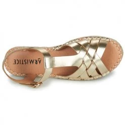 Chaussures Femme Sandales et Nu-pieds Armistice BILBAO SANDALE W Doré -Sandales Soldes Boutique 21256541 500 F