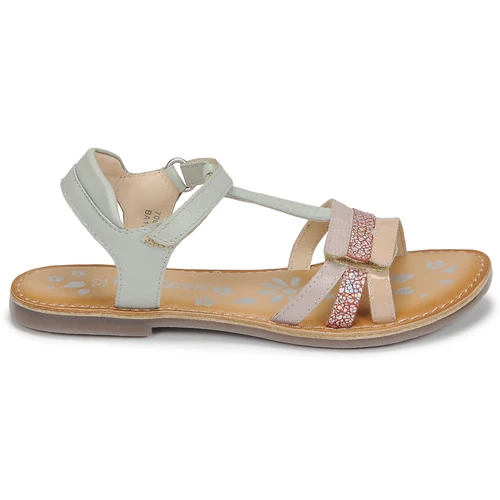 Chaussures Fille Sandales et Nu-pieds Kickers DIAMANTO Rose / Jaune 2 Chaussures Fille Sandales et Nu-pieds Kickers DIAMANTO Rose / Jaune – Image 2