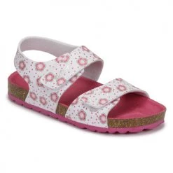 Chaussures Fille Sandales et Nu-pieds Kickers SUMMERKRO Rose / Blanc