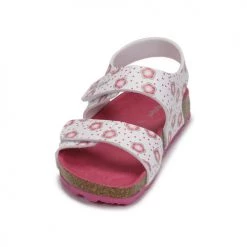 Chaussures Fille Sandales et Nu-pieds Kickers SUMMERKRO Rose / Blanc -Sandales Soldes Boutique 21257145 500 C