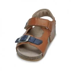 Chaussures Garçon Sandales et Nu-pieds Kickers FUXIO Camel -Sandales Soldes Boutique 21257153 500 C