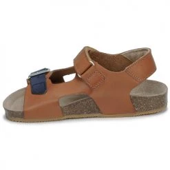 Chaussures Garçon Sandales et Nu-pieds Kickers FUXIO Camel -Sandales Soldes Boutique 21257153 500 D