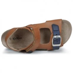Chaussures Garçon Sandales et Nu-pieds Kickers FUXIO Camel -Sandales Soldes Boutique 21257153 500 F