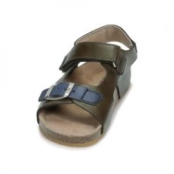 Chaussures Garçon Sandales et Nu-pieds Kickers FUXIO Kaki -Sandales Soldes Boutique 21257154 500 C