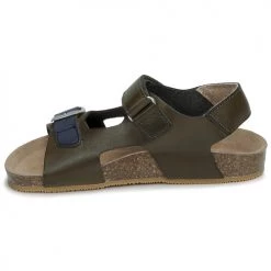 Chaussures Garçon Sandales et Nu-pieds Kickers FUXIO Kaki -Sandales Soldes Boutique 21257154 500 D