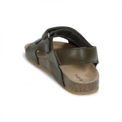 Chaussures Garçon Sandales et Nu-pieds Kickers FUXIO Kaki -Sandales Soldes Boutique 21257154 500 E