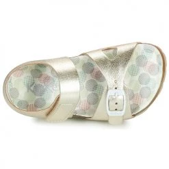 Chaussures Fille Sandales et Nu-pieds Kickers SUNKRO Doré -Sandales Soldes Boutique 21257161 500 F