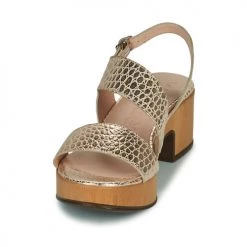 Chaussures Femme Sandales et Nu-pieds Wonders D-8803-ASTRO Doré -Sandales Soldes Boutique 21270809 500 C