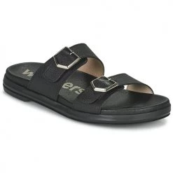 Chaussures Femme Sandales et Nu-pieds Wonders B-7421-WILD Noir
