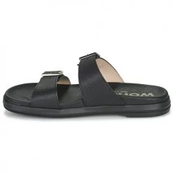 Chaussures Femme Sandales et Nu-pieds Wonders B-7421-WILD Noir -Sandales Soldes Boutique 21270810 500 D