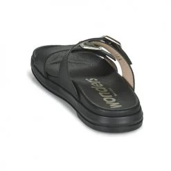 Chaussures Femme Sandales et Nu-pieds Wonders B-7421-WILD Noir -Sandales Soldes Boutique 21270810 500 E