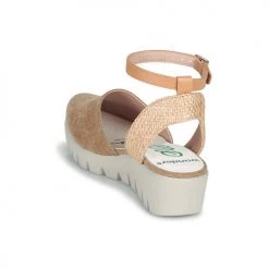 Chaussures Femme Sandales et Nu-pieds Wonders C-33266 Cognac -Sandales Soldes Boutique 21270812 500 E