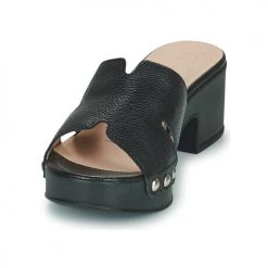 Chaussures Femme Sandales et Nu-pieds Wonders D-8821-WILD Noir -Sandales Soldes Boutique 21270815 500 C