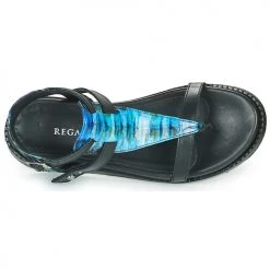 Chaussures Femme Sandales et Nu-pieds Regard AZUR V2 CROTAL AZUL Noir / Bleu -Sandales Soldes Boutique 21271968 500 F