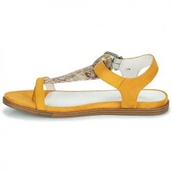 Chaussures Femme Sandales et Nu-pieds Regard BREVAL V5 BOOTLEG SAFRAN Jaune -Sandales Soldes Boutique 21271973 500 D
