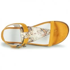 Chaussures Femme Sandales et Nu-pieds Regard BREVAL V5 BOOTLEG SAFRAN Jaune -Sandales Soldes Boutique 21271973 500 F