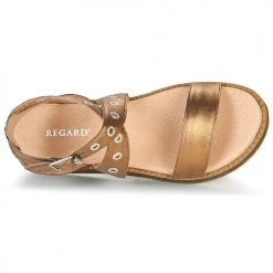 Chaussures Femme Sandales et Nu-pieds Regard CLAVIER V4 GALAXY CUIVRE Doré -Sandales Soldes Boutique 21271975 500 F