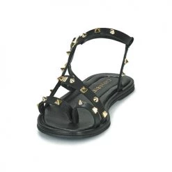 Chaussures Femme Sandales et Nu-pieds Café Noir C1GD1040 Noir -Sandales Soldes Boutique 21301536 500 C