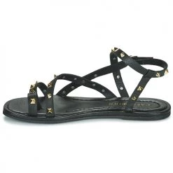 Chaussures Femme Sandales et Nu-pieds Café Noir C1GD1040 Noir -Sandales Soldes Boutique 21301536 500 D