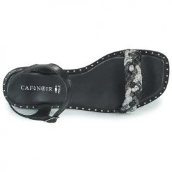 Chaussures Femme Sandales et Nu-pieds Café Noir C1GE9160 Noir -Sandales Soldes Boutique 21301538 500 F