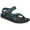 Chaussures Femme Sandales et Nu-pieds Teva ORIGINAL UNIVERSAL WILDFLOWER Noir / Bleu