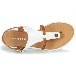 Chaussures Femme Sandales et Nu-pieds Adige ANGEL3 V1 Blanc -Sandales Soldes Boutique 21313176 500 F
