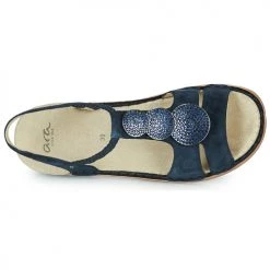 Chaussures Femme Sandales et Nu-pieds Ara HAWAII Bleu -Sandales Soldes Boutique 21313210 500 F