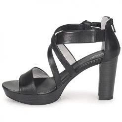 Chaussures Femme Sandales et Nu-pieds NeroGiardini E218606D-100 Noir -Sandales Soldes Boutique 21317009 500 D