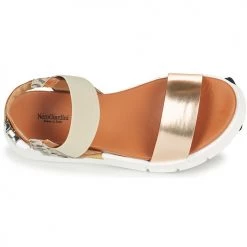 Chaussures Femme Sandales et Nu-pieds NeroGiardini E219022D-660 Marron / Doré -Sandales Soldes Boutique 21317021 500 F