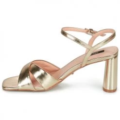 Chaussures Femme Sandales et Nu-pieds Only ONLAVA-1 Doré -Sandales Soldes Boutique 21317372 500 D