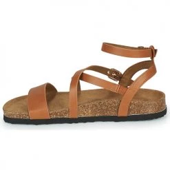 Chaussures Femme Sandales et Nu-pieds Only ONLMAXI-10 Marron -Sandales Soldes Boutique 21317374 500 D