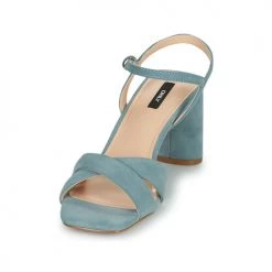 Chaussures Femme Sandales et Nu-pieds Only ONLAVA-1 Bleu -Sandales Soldes Boutique 21317375 500 C