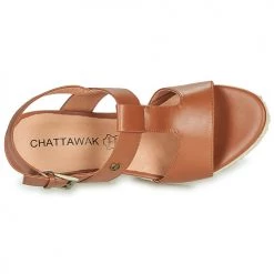 Chaussures Femme Sandales et Nu-pieds Chattawak BALI Camel -Sandales Soldes Boutique 21317400 500 F
