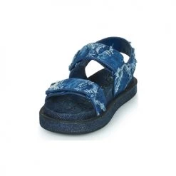Chaussures Femme Sandales et Nu-pieds Desigual SANDAL FLAT DENIM Bleu / Jean -Sandales Soldes Boutique 21317416 500 C