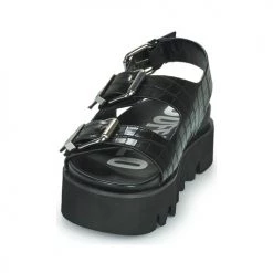 Chaussures Femme Sandales et Nu-pieds Buffalo PERRY ON Noir -Sandales Soldes Boutique 21323858 500 C